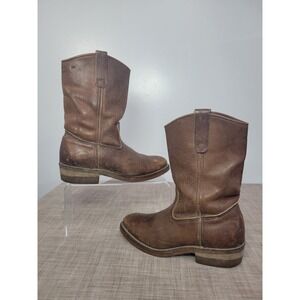 Red Wing 1155 Pecos Mens Brown Leather Western Pull On Work Boots Size 5.5 D